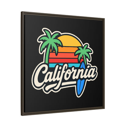 California Surf Vibes - Framed Canvas