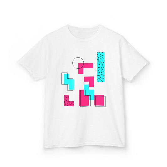 Retro Geometric Vibes - Kids Tee