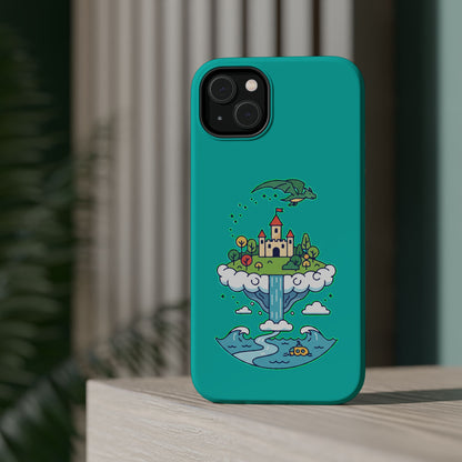 Floating Castle Dragon - Magical Fantasy Island - Magnetic Phone Case