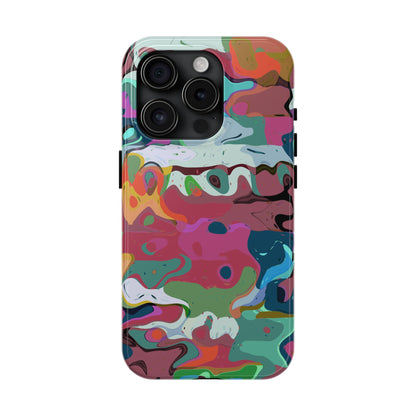 Colorful Abstract Marble - Phone Case