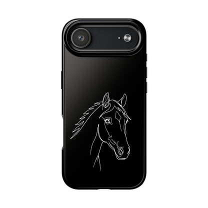 Horse Portrait Sketch - Phone Case