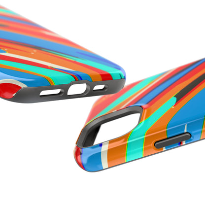 Abstract Rainbow Swirl Arc - Magnetic Phone Case