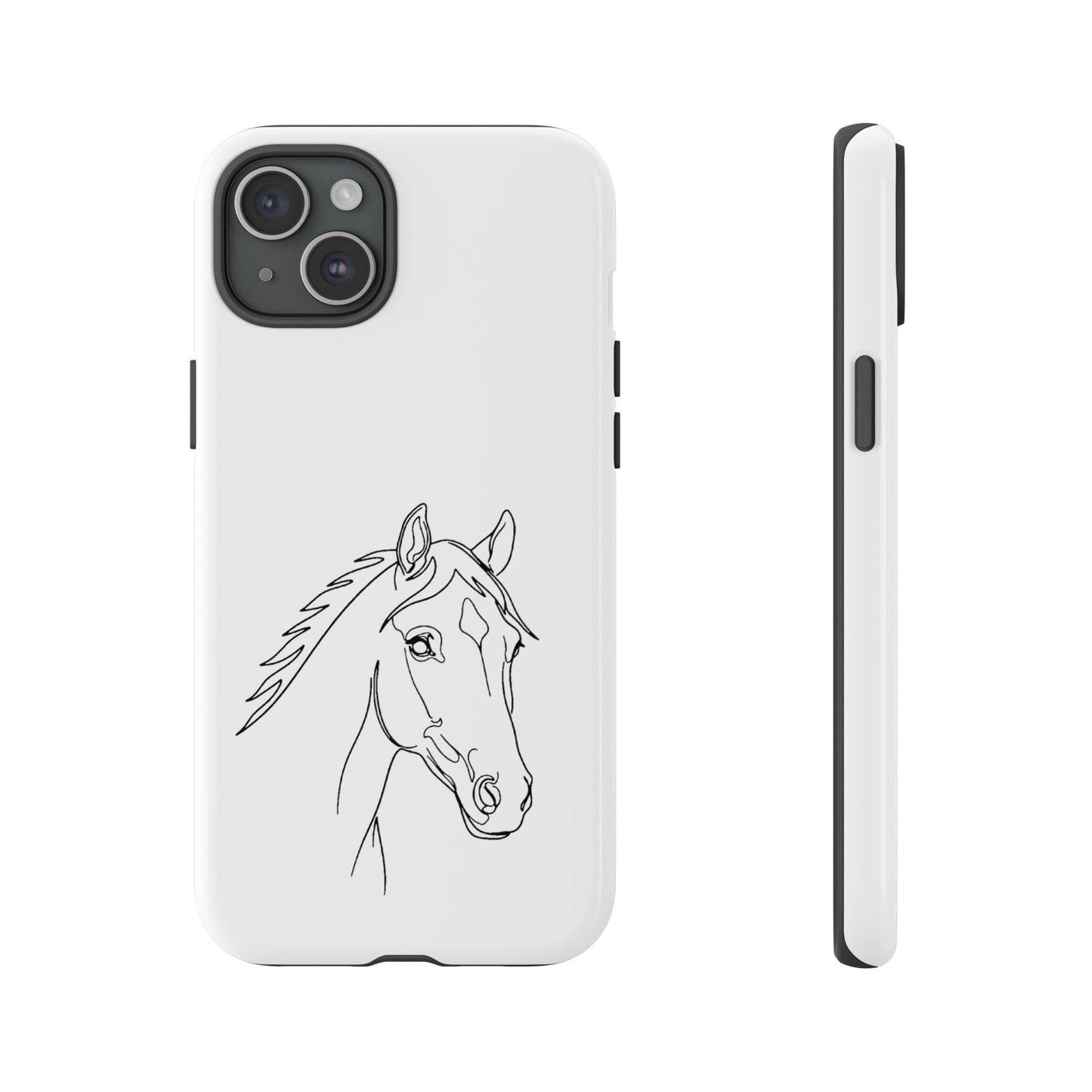 Horse Portrait Sketch - Tough Phone Case