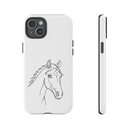 Horse Portrait Sketch - Tough Phone Case