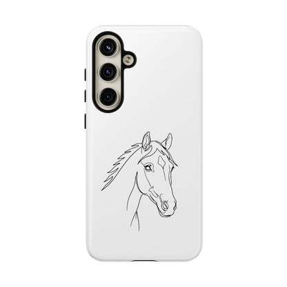 Horse Portrait Sketch - Tough Phone Case
