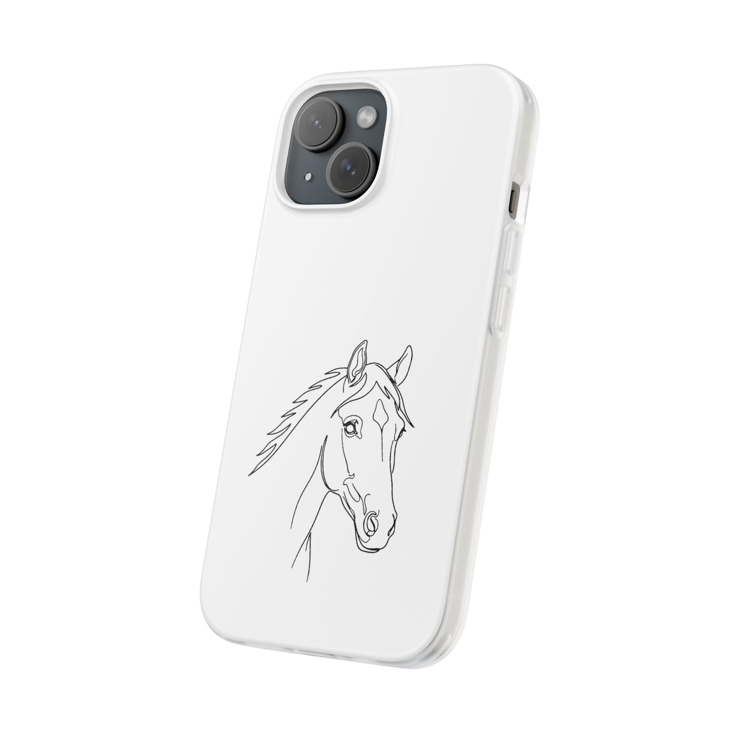 Horse Portrait Sketch - Flexi Phone Case