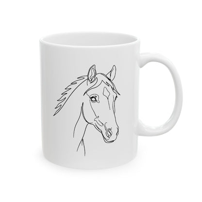 Horse Portrait Sketch - Ceramic Mug