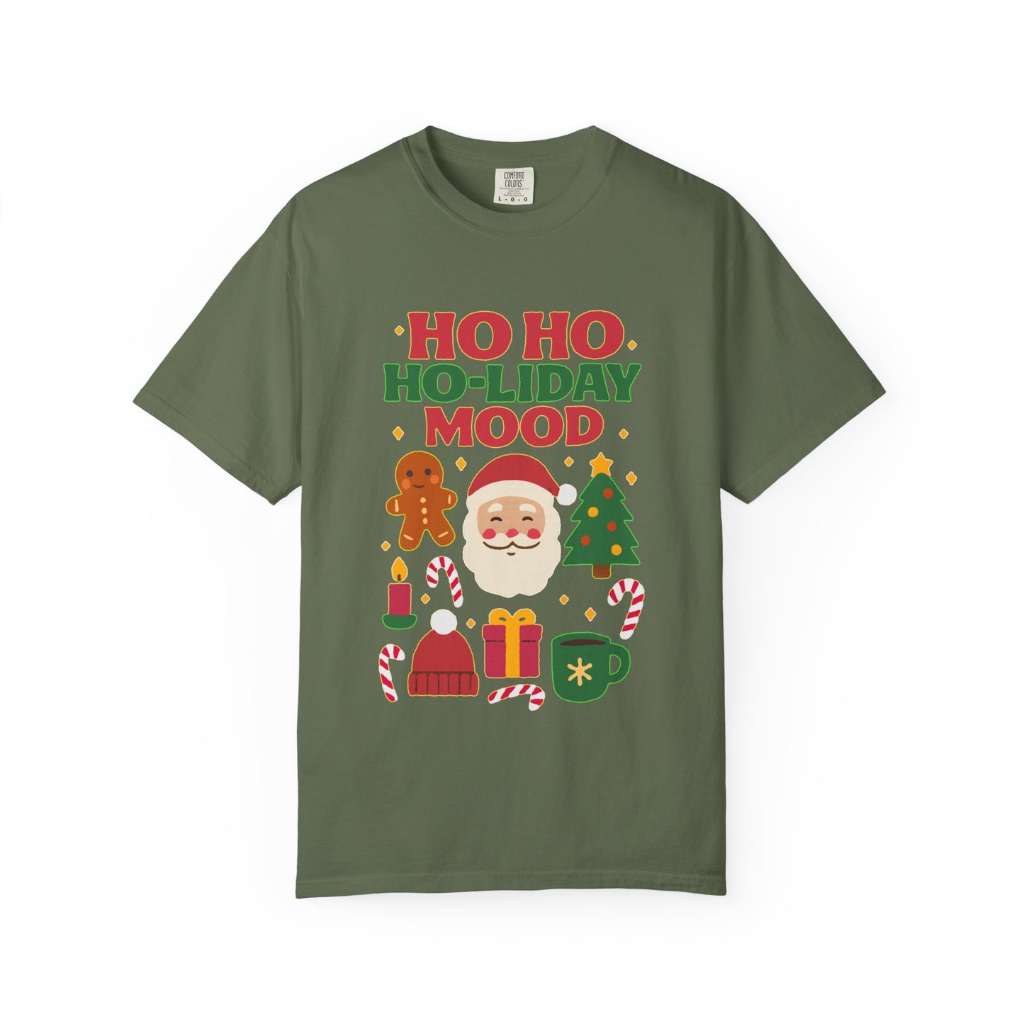 Festive Unisex T-Shirt, Ho Ho Ho-liday Mood, Christmas Shirt, Holiday Wear, Gift for Him/Her, Cozy Season Tee