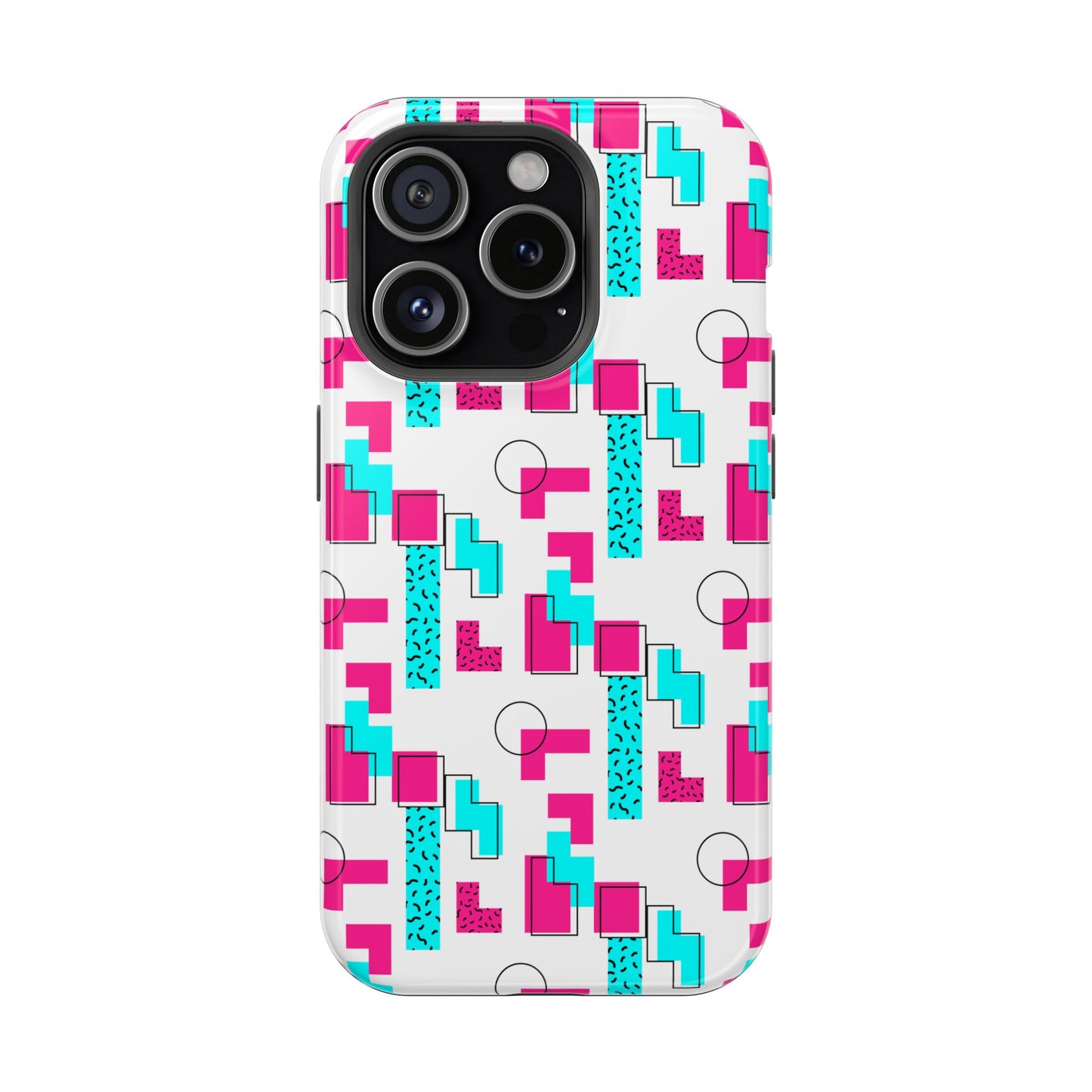 Retro Geometric Vibes - Magnetic Phone Case