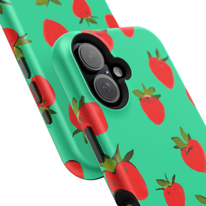 Strawberry Pattern - Magnetic Phone Case