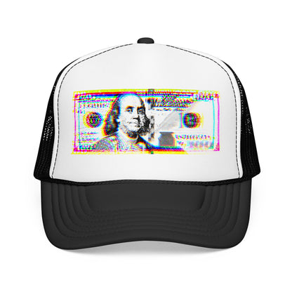 100 Dollars Bill - Neon Color Explosion - Cap