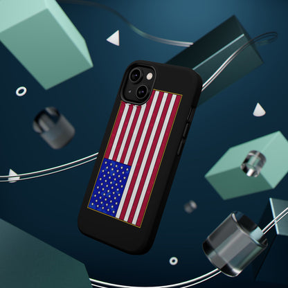 New Glory American Flag (Gold Edge Edition) - Magnetic Phone Case