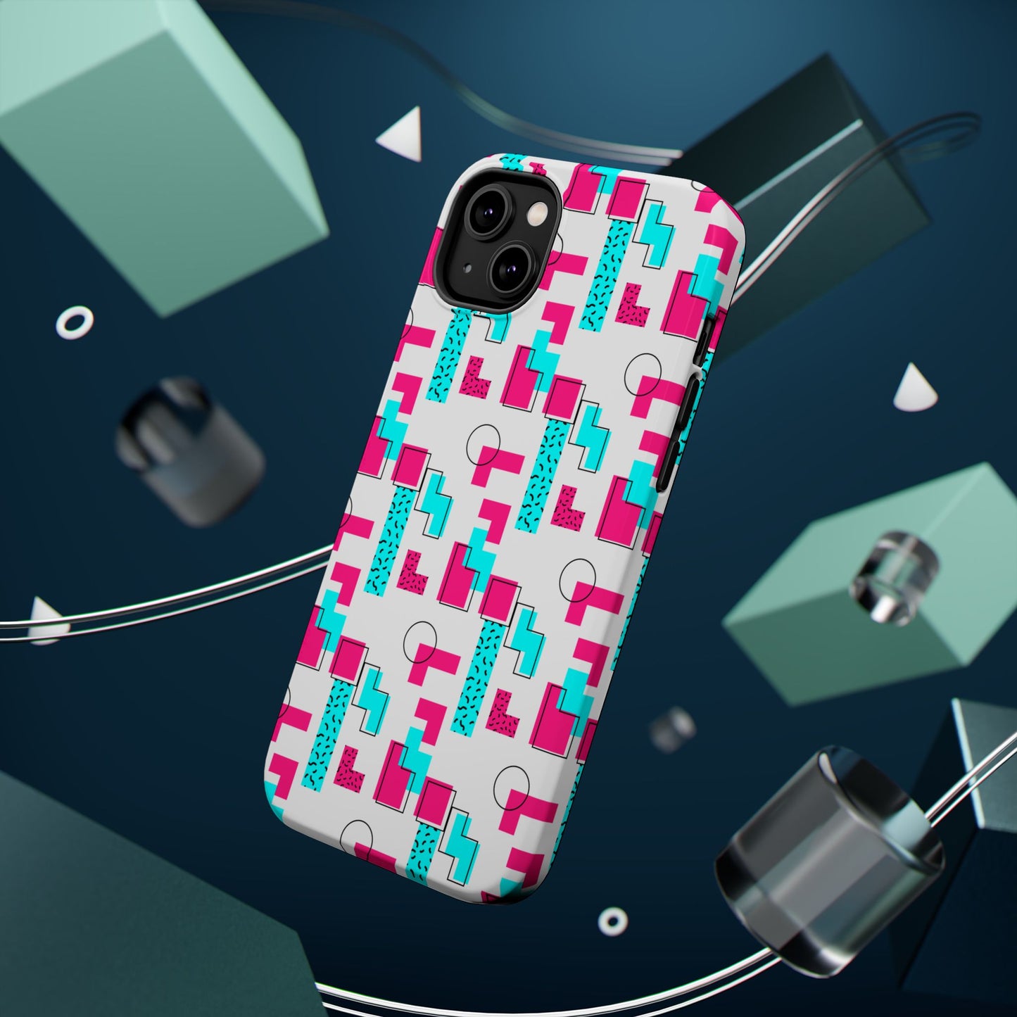 Retro Geometric Vibes - Magnetic Phone Case