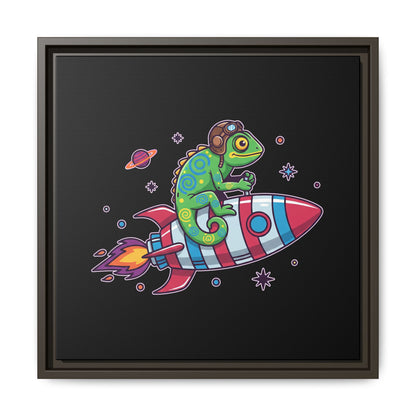 Cosmic Rider - Framed Canvas