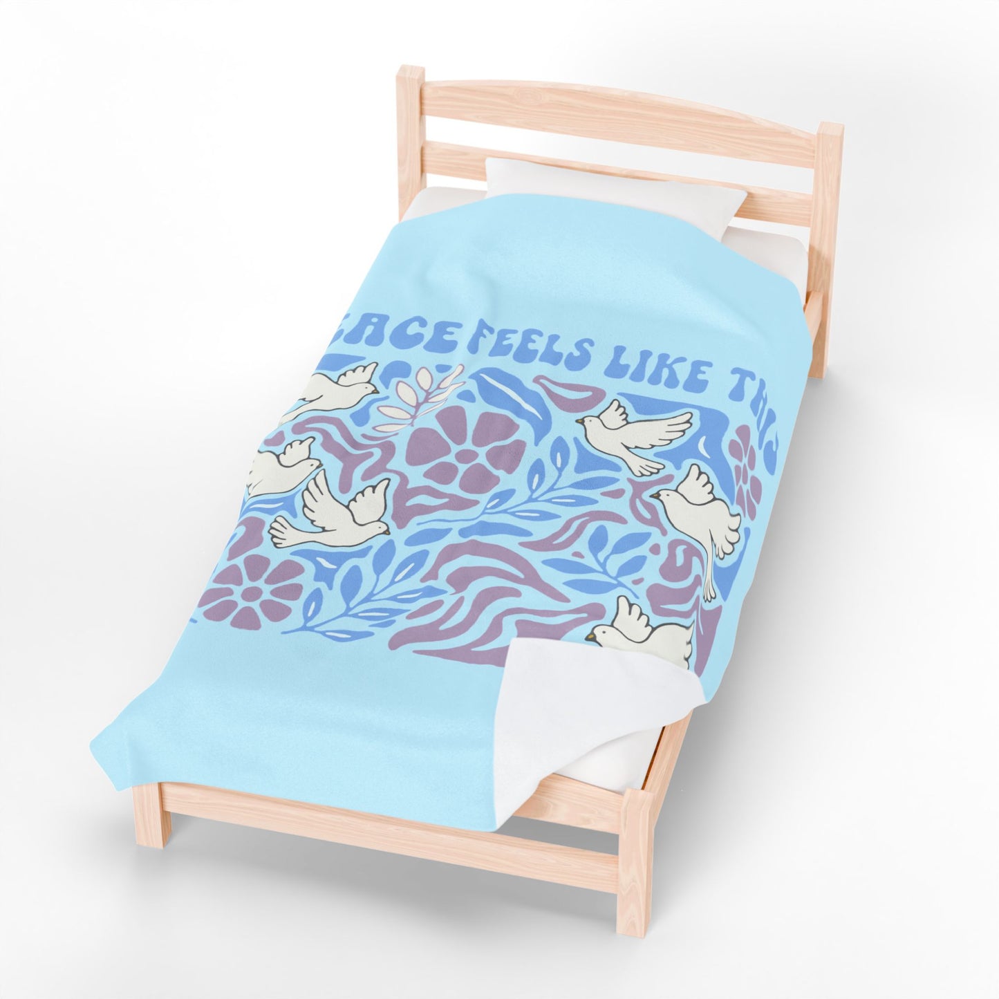 Peace Feels Like This - Plush Blanket