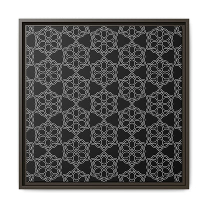 Geometric Sacred Flower - Framed Canvas