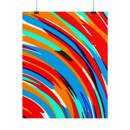 Abstract Rainbow Swirl Arc - Poster