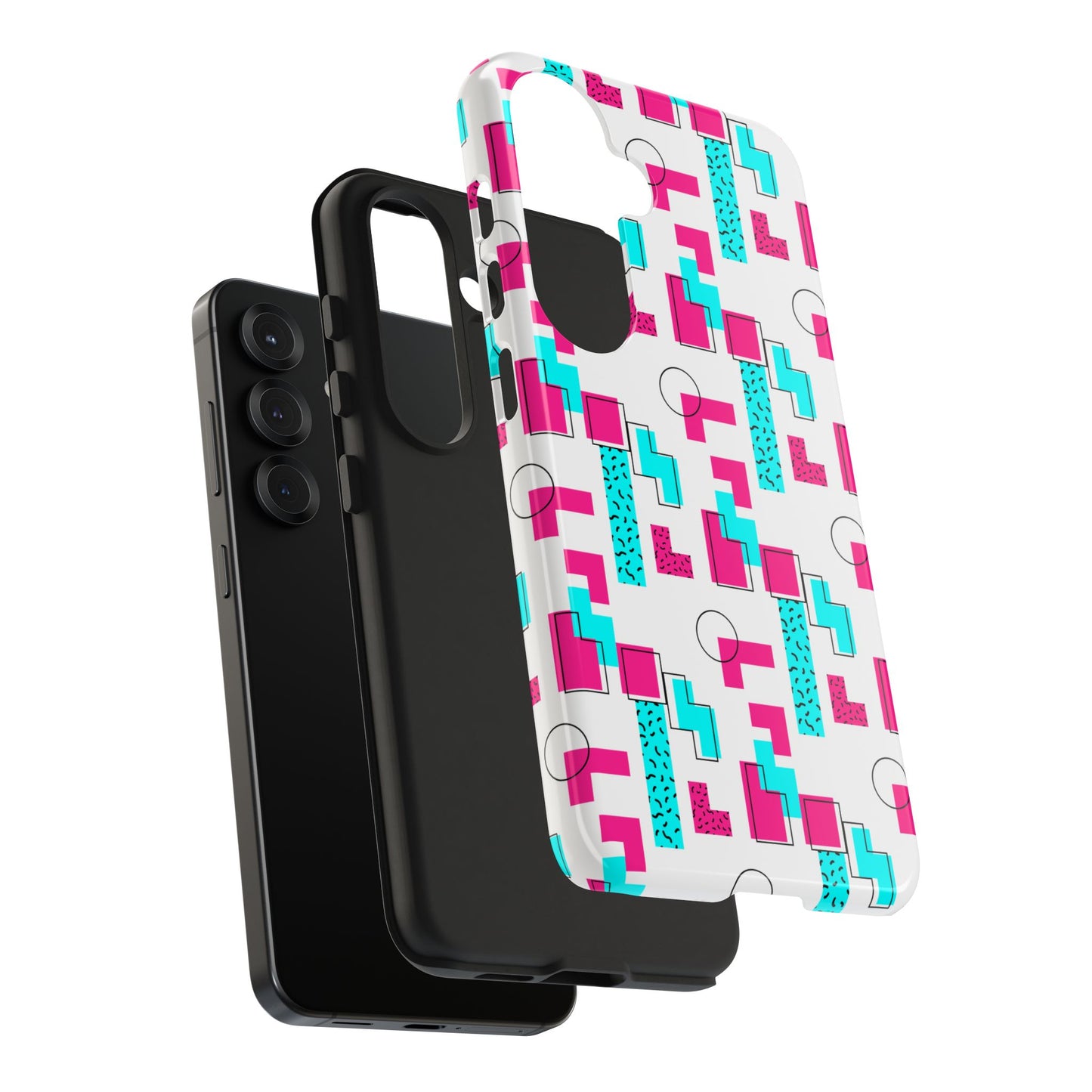 Retro Geometric Vibes - Phone Case