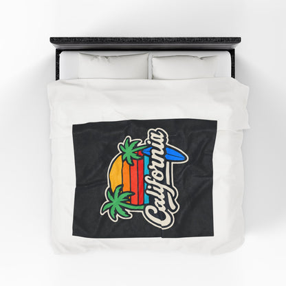 California Surf Vibes - Plush Blanket