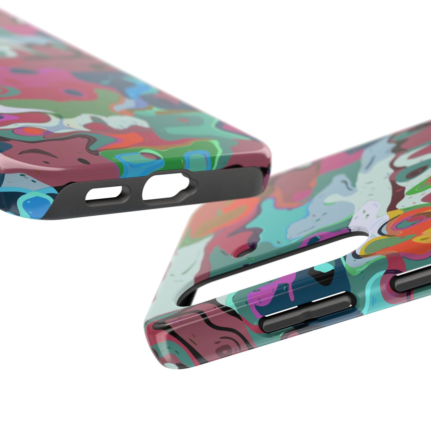 Colorful Abstract Marble - Phone Case
