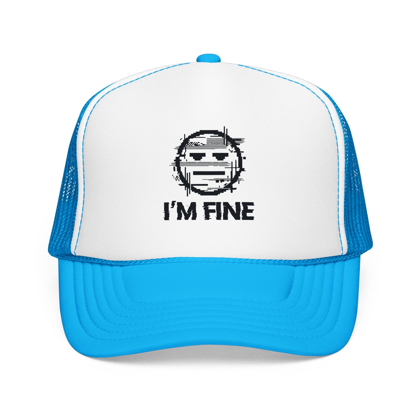 I’m Fine Glitched Smiley - Cap