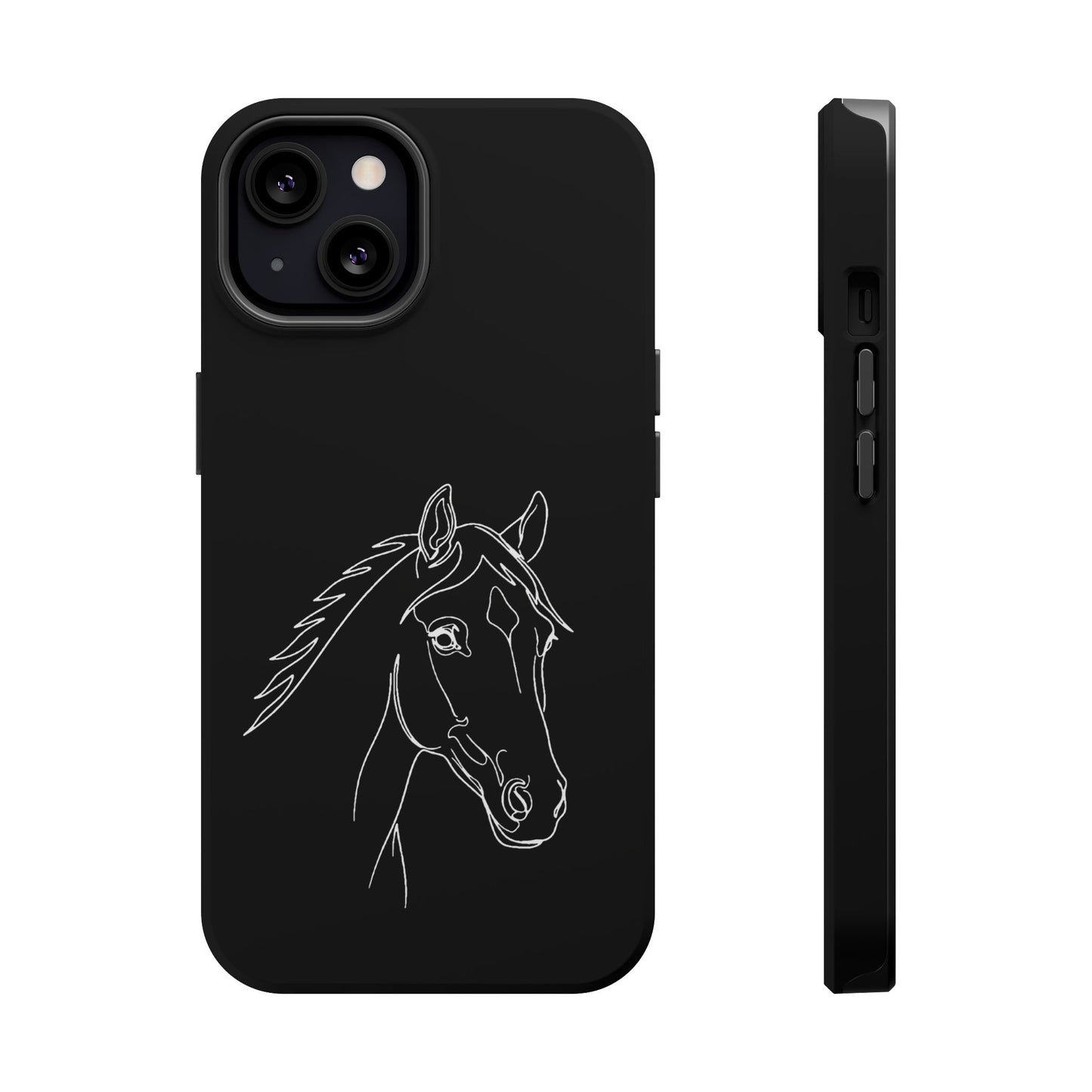 Horse Portrait Sketch - Magnetic Phone Case