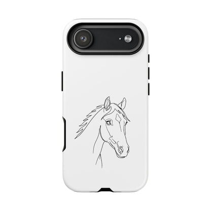 Horse Portrait Sketch - Tough Phone Case