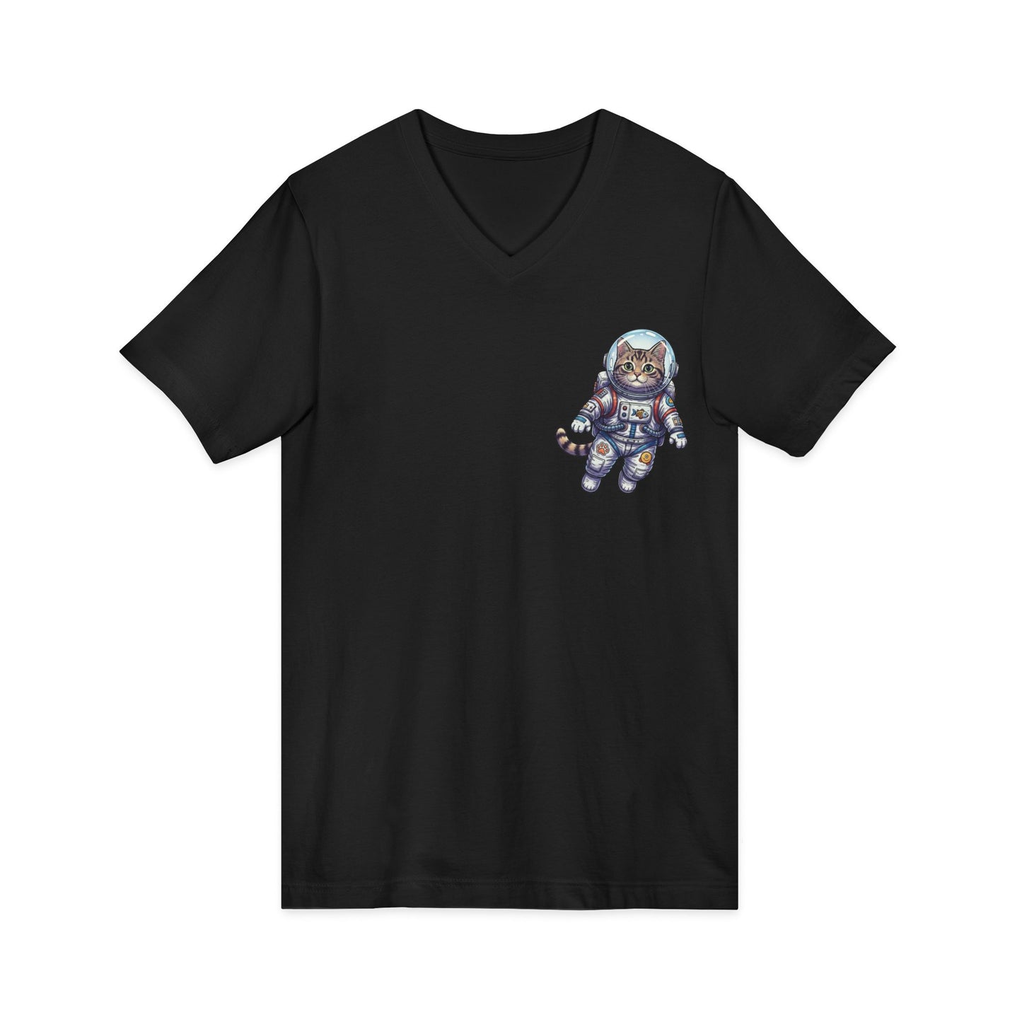 Astronaut Cat - V-Neck Tee