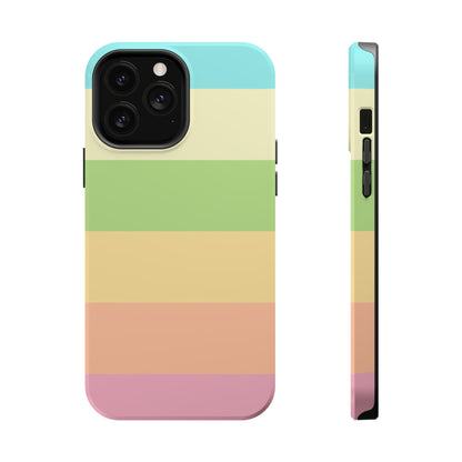 Pastel Stripes - Magnetic Phone Cover
