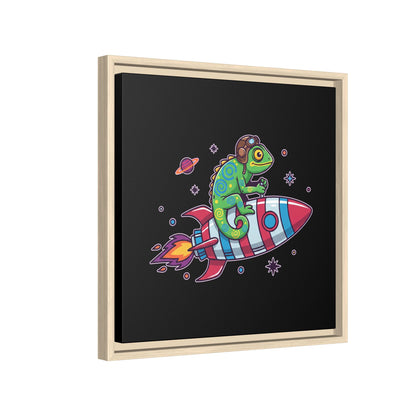 Cosmic Rider - Framed Canvas