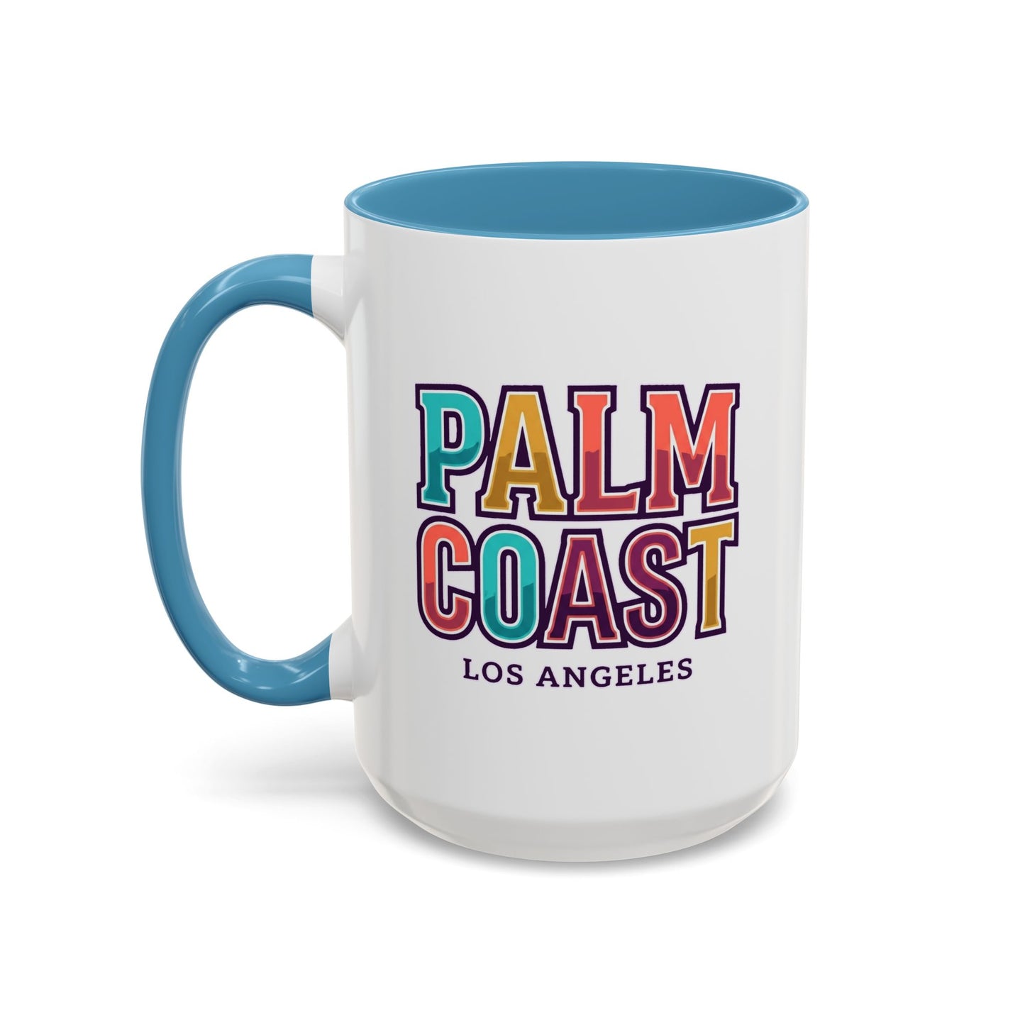 Palm Coast - Los Angeles - Color Accent Mug