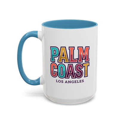 Palm Coast - Los Angeles - Color Accent Mug