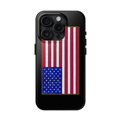 New Glory American Flag (Gold Edge Edition) - Phone Case