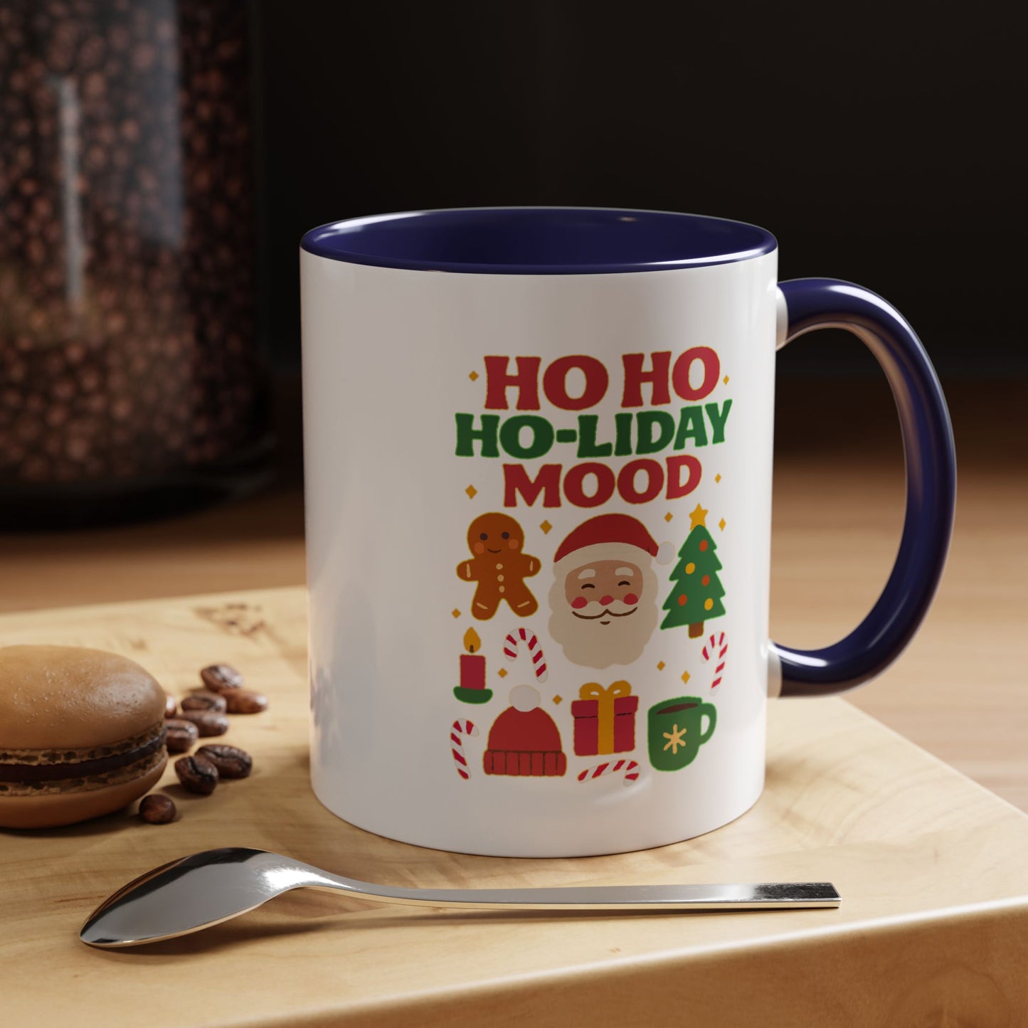 Ho Ho Ho-liday Mood - Color Accent Mug
