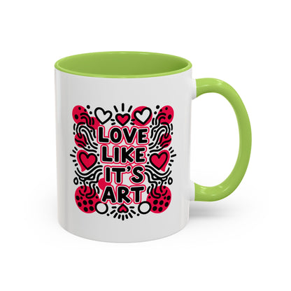 Love Like It’s Art - Color Accent Mug