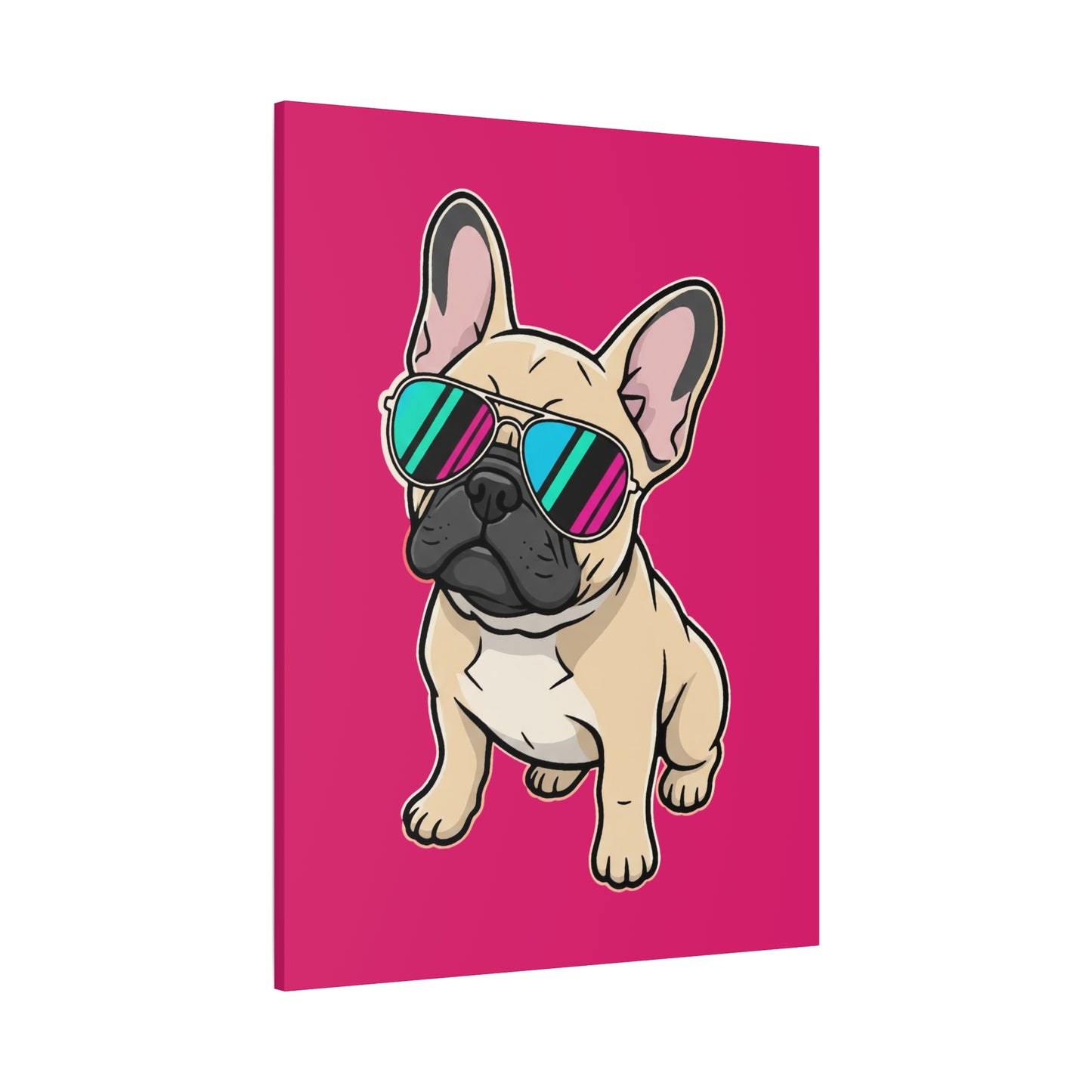 French Bulldog with Sunglasses - Canvas