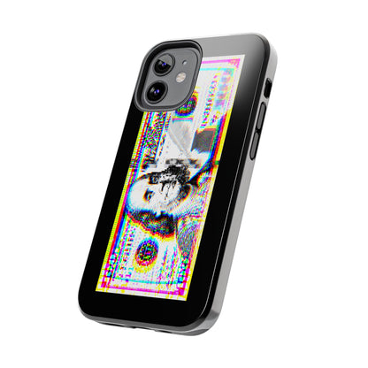 100 Dollars Bill - Neon Color Explosion - Phone Case