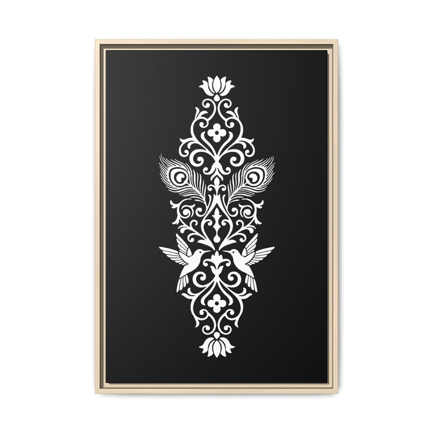 Hummingbird Soulmates - Framed Canvas
