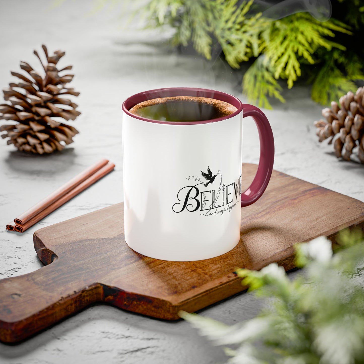 Believe and Magic Happens - Colorful Mug