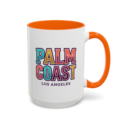 Palm Coast - Los Angeles - Color Accent Mug