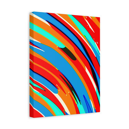 Abstract Rainbow Swirl Arc - Canvas