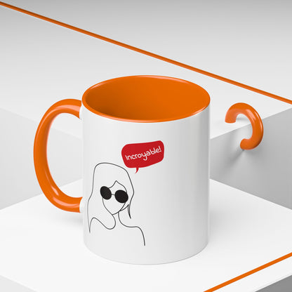 Incroyable Chic Girl - Color Accent Mug