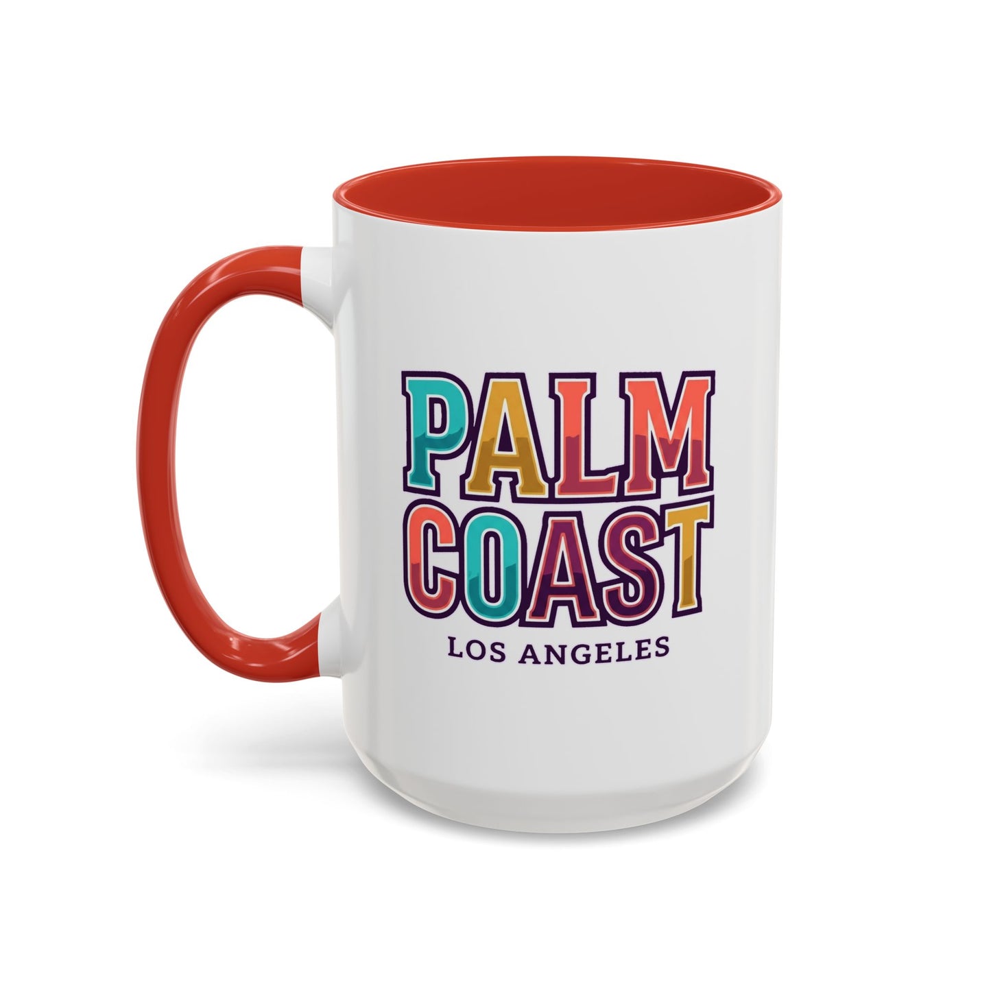 Palm Coast - Los Angeles - Color Accent Mug
