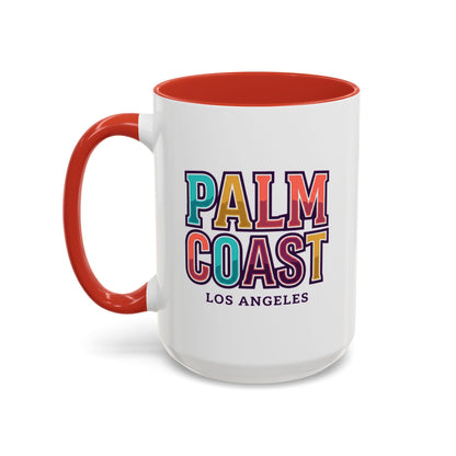 Palm Coast - Los Angeles - Color Accent Mug