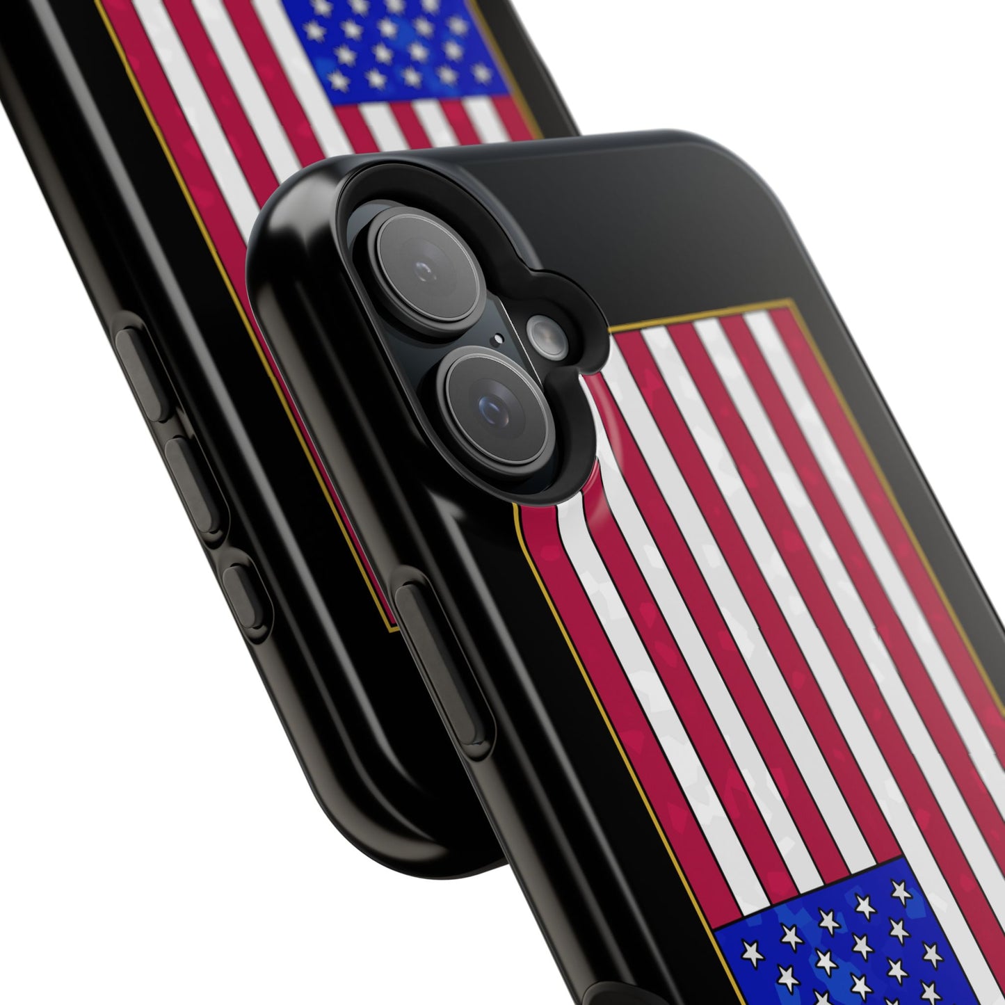 New Glory American Flag (Gold Edge Edition) - Magnetic Phone Case