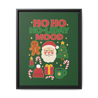 Ho Ho Ho-liday Mood - Framed Canvas