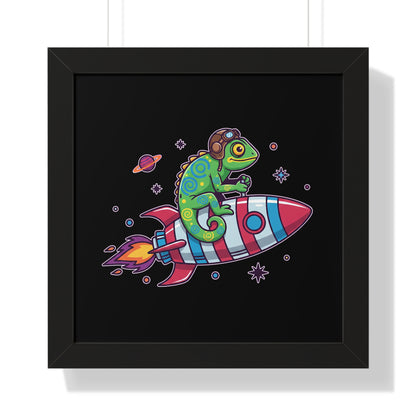 Cosmic Rider - Framed Poster