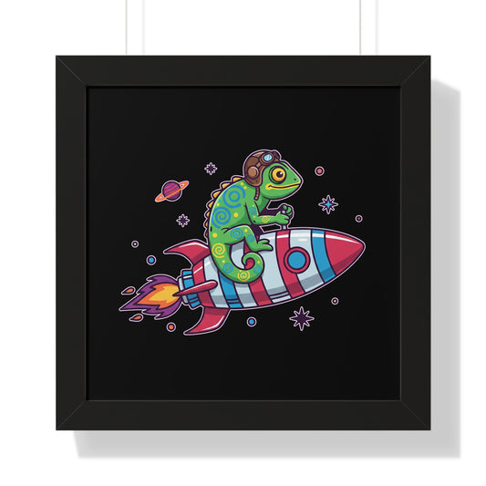 Cosmic Rider - Framed Poster
