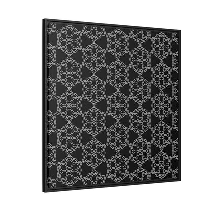 Geometric Sacred Flower - Framed Canvas