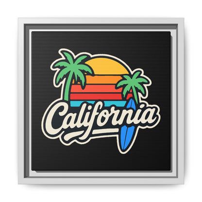 California Surf Vibes - Framed Canvas